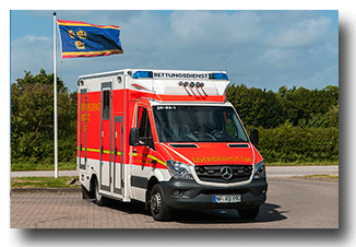 Rettungswagen des Kreises Nordfriesland